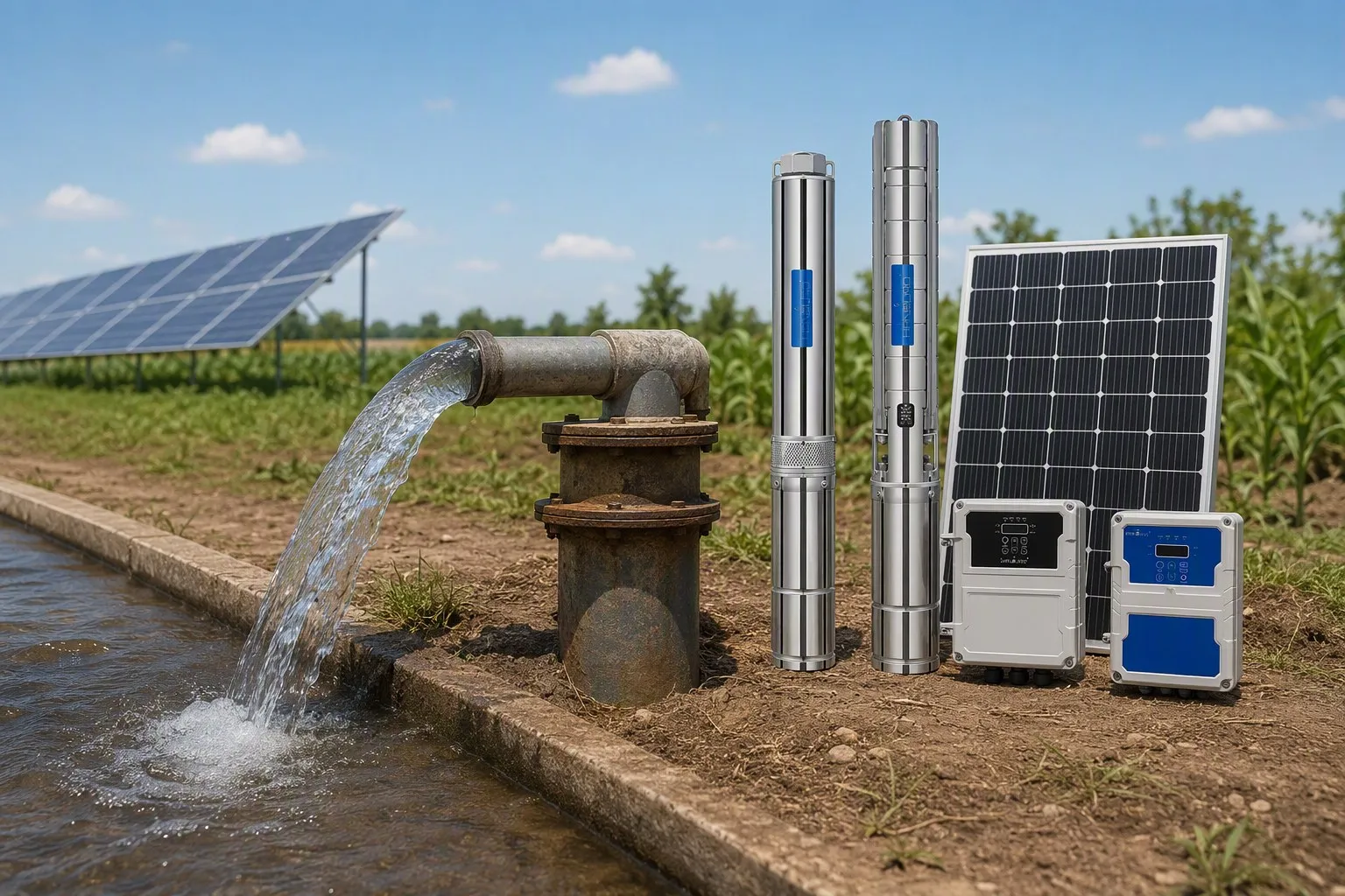 DC Solar Submersible Pump