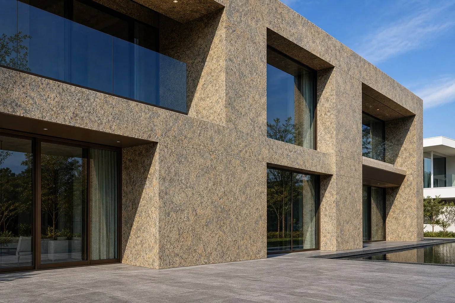 Granite / Multicolor Exterior Wall Paint System