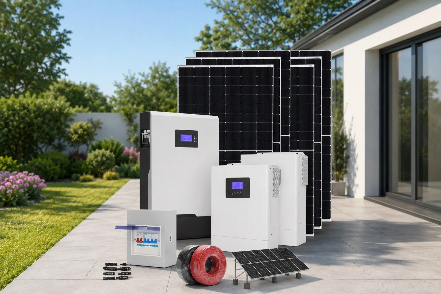 Wall-Mount Home Solar System