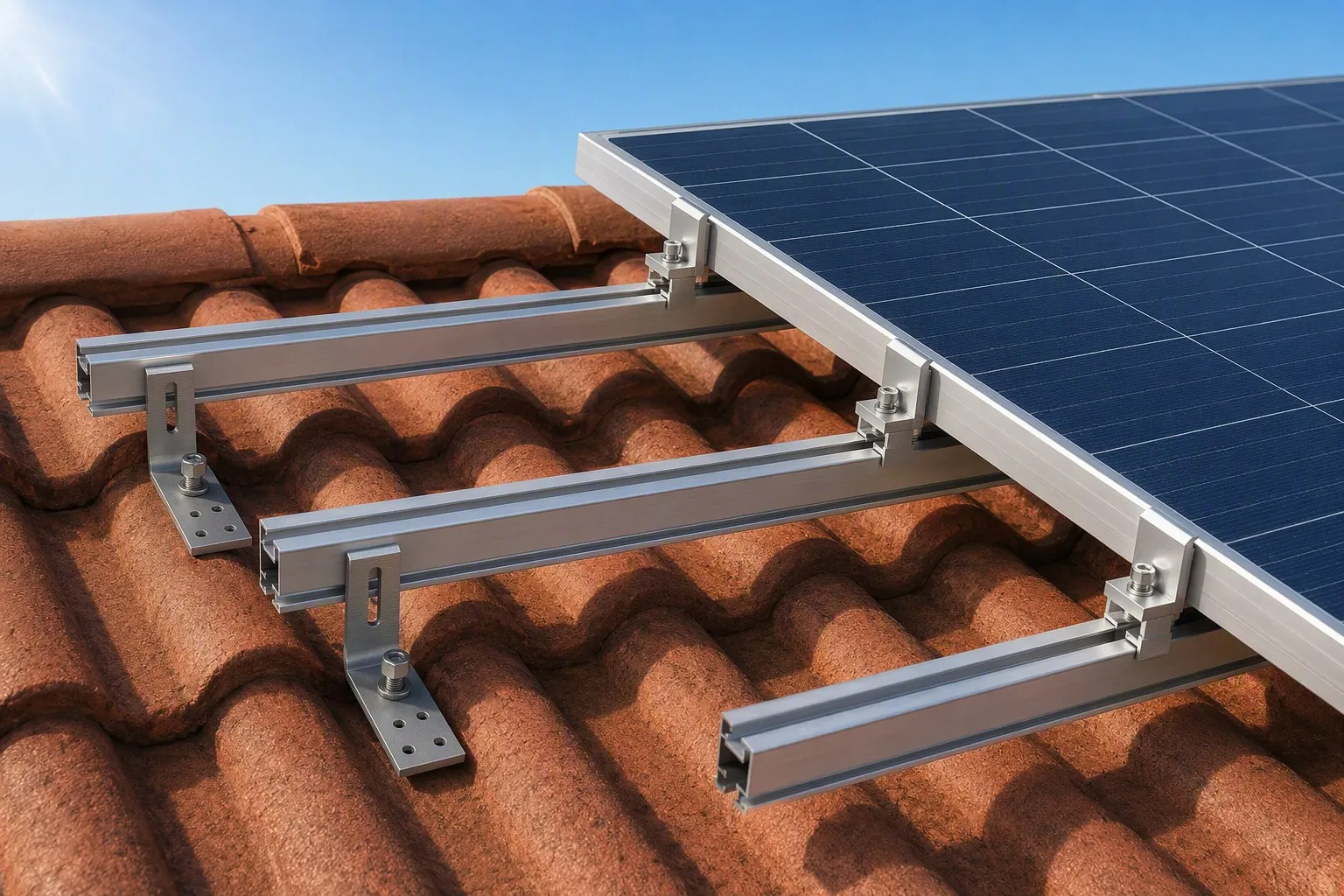 Pitched Roof PV Mounting Bracket Set (Complete)
