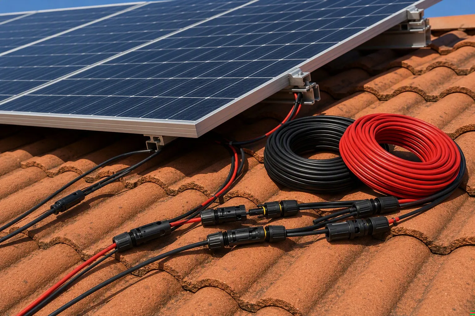 PV Solar Cable 4mm² with MC4 Connectors (20m)