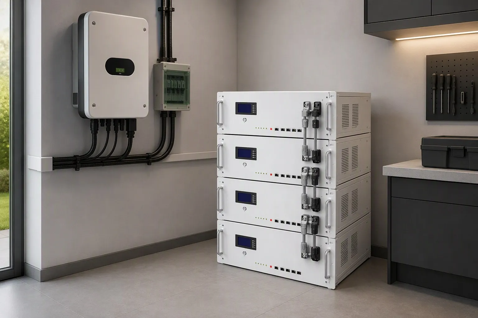 Rack-Mount 4U LiFePO4 Battery 5 kWh