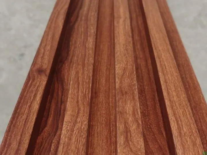 Exterior WPC Wall Panel Mahogany